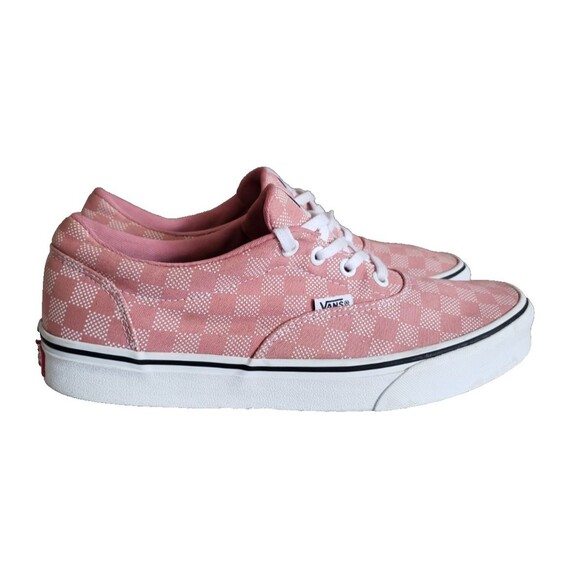 Vans Doheny Sneakers Women’s 9.5 Pink White Checkerboard 721356 Exc Cond - Picture 2 of 11